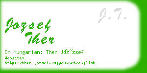 jozsef ther business card